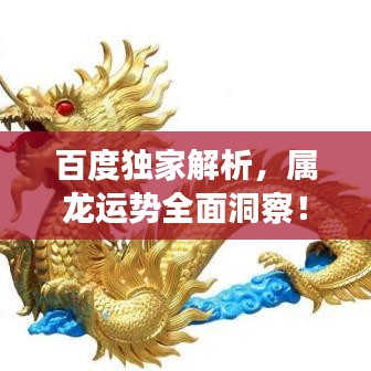 百度独家解析，属龙运势全面洞察！