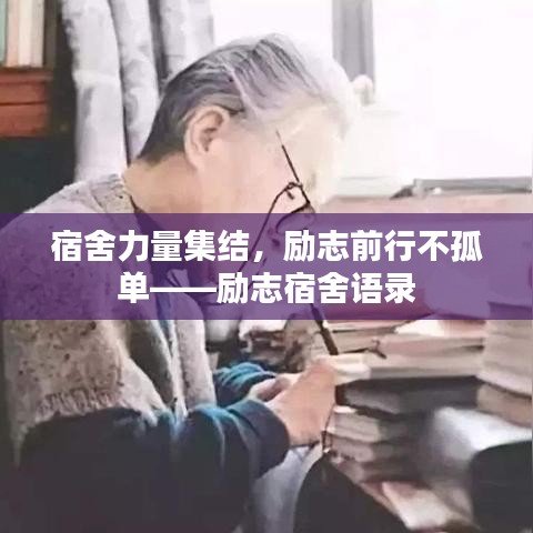 宿舍力量集结，励志前行不孤单——励志宿舍语录