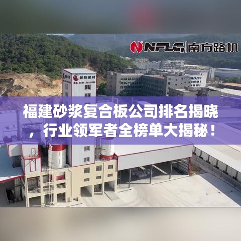 福建砂浆复合板公司排名揭晓，行业领军者全榜单大揭秘！