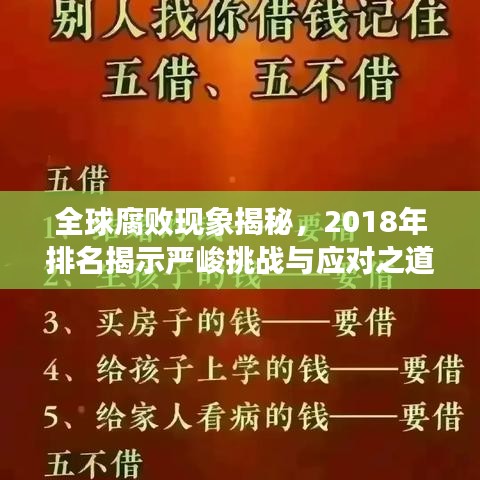 全球腐败现象揭秘，2018年排名揭示严峻挑战与应对之道